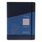 Fabriano Ecoqua Plus Hidden Spiral-Bound Notebook - Navy, 8-1/4" x 5-4/5", Dot Grid